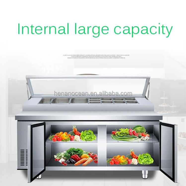 1 Door Salad Refrigerator Refrigerated Electric Salad Bar Sale Buy