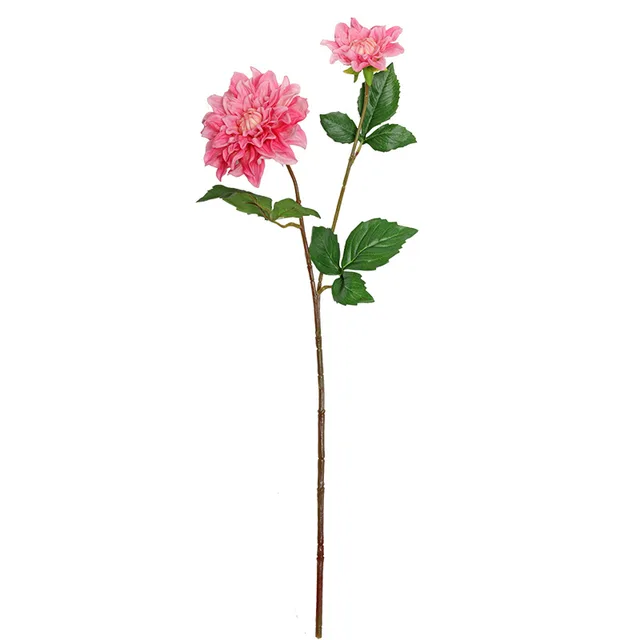 Qihao 60CM2 Head Simulated Touch Moisturizing Dahlia [Live] Indoor and Outdoor Decoration Simulation