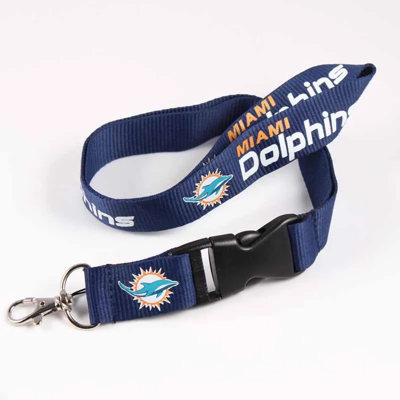 Customized Nfl Logo Neck Lanyard Lanyard Football Team Detachable Nylon ...