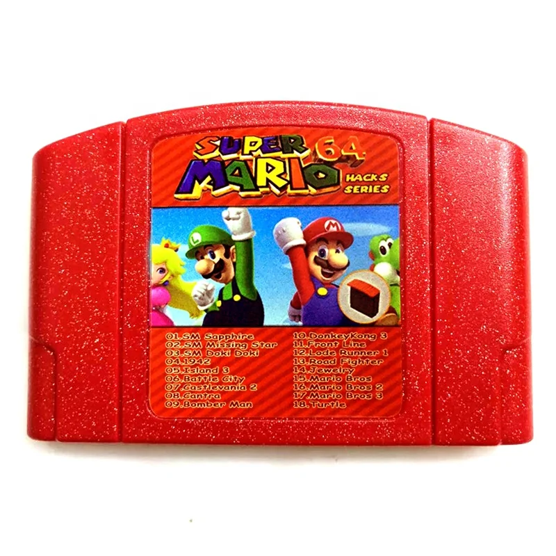modnes ortodoks Tæt Wholesale Drop Shipping Hack Version English Language Multi Game Card Red  Shell 18 in 1 N64 Super Marlo Games Memory Card for Mario From m.alibaba.com