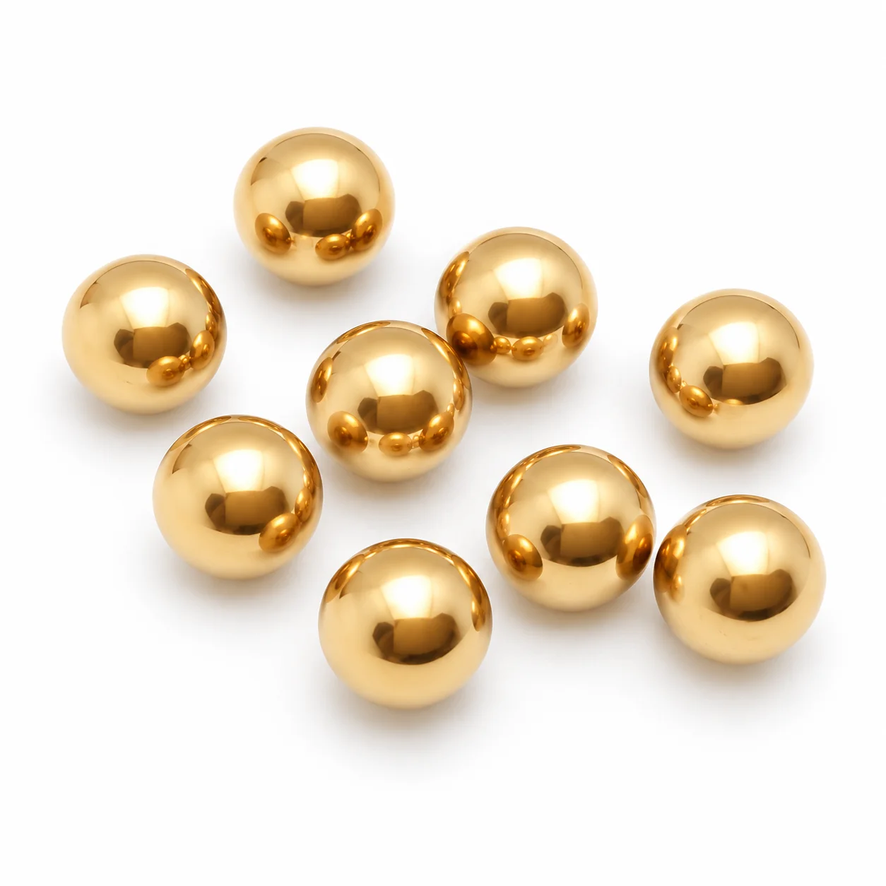 Factory Direct 1/4 Inch 6.35mm Solid Polished Brass Balls for Decorative Hardware and Precision Components