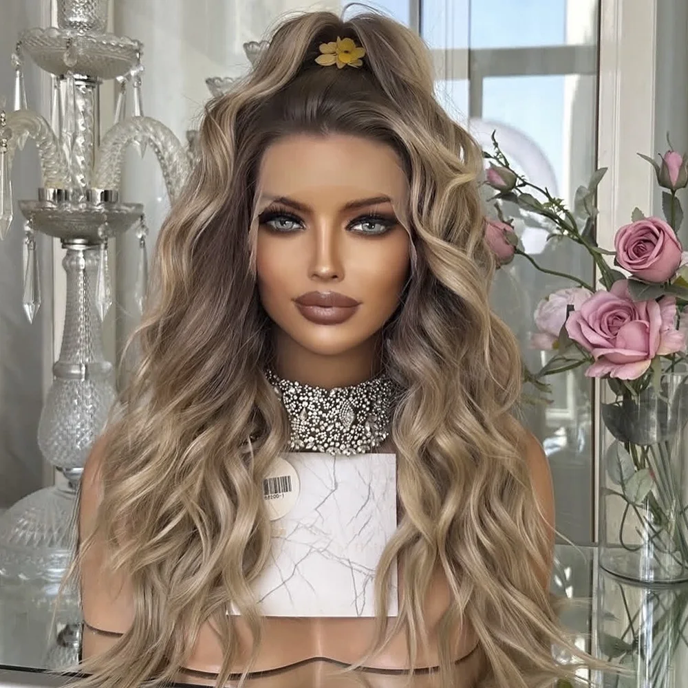 短鲍勃发型深色根部金发613色100%欧洲原发假发全蕾丝前额假发犹太假发适合白人女性| Alibaba.com, image size:1000x1000