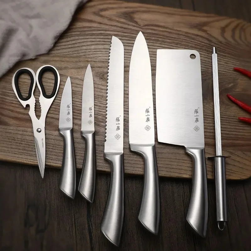 Hot Selling Kitchen Knife Set With Acrylic Holder 410 Hollow Handle