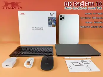 HK Pad PRO 10 Tablet - 10.1-Inch, 32GB Storage, Android 12, 5G