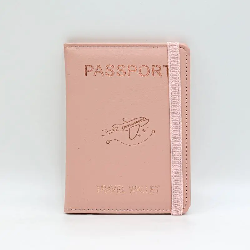 Passport Holder Leather Stamping Bag Pu Leather Strap Card Bag Sim Card ...