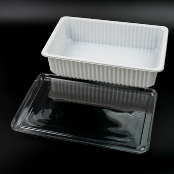 Wholesale Custom High-quality disposable food tray Supermarket Fresh Meat Plastic Pp food disposables tray