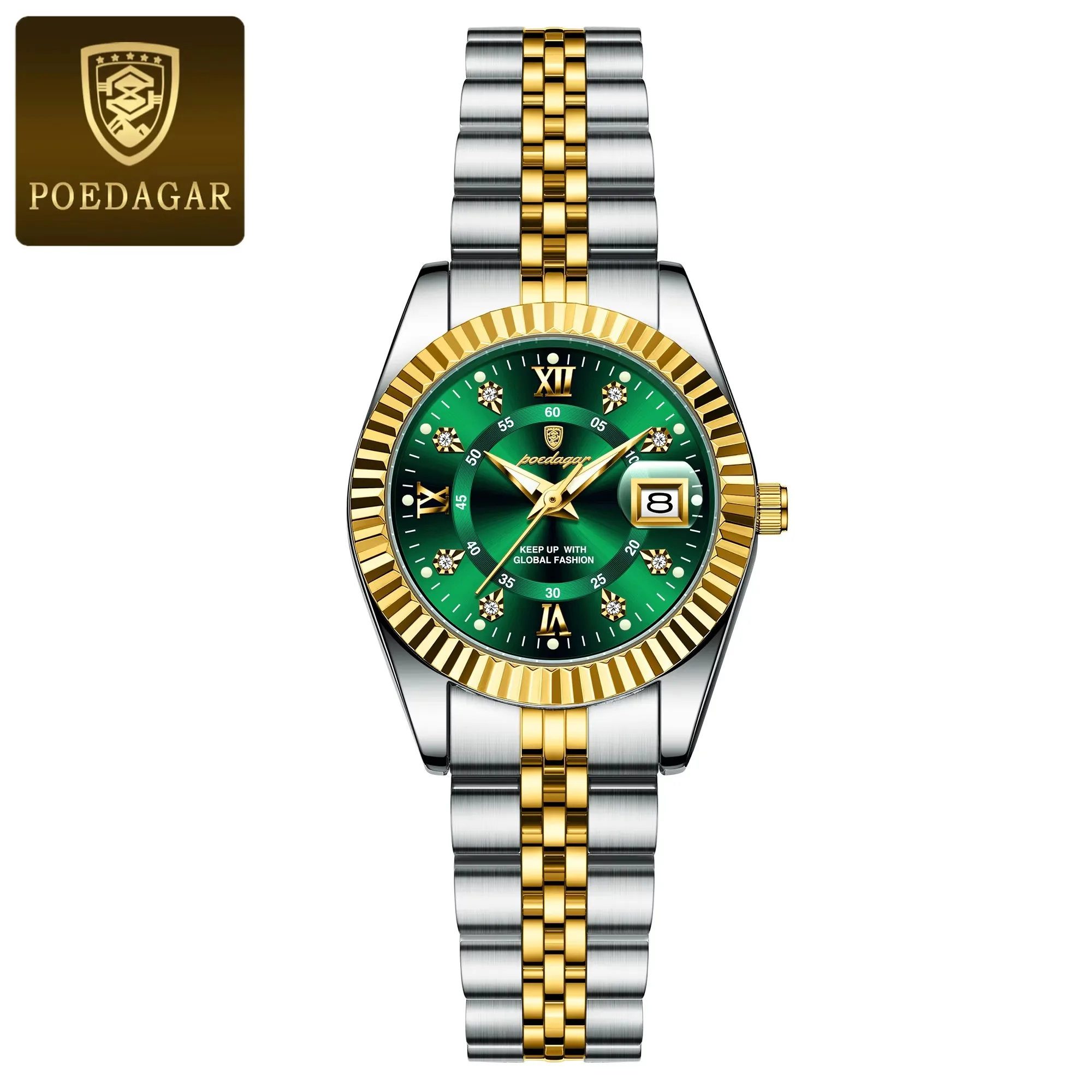 POEDAGAR 780 Elegant Women's Watch Waterproof Night Light Date Exquisite Woman's Watch S aperçu 11