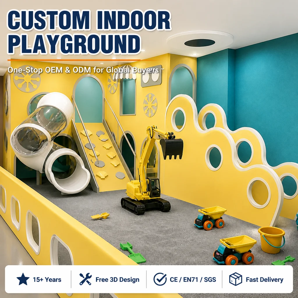 Indoor Naughty Castle Kids Soft Play Playground Equipment CE CPC Certified Ball Pit Slide Climbing Frame Foam for Daycare