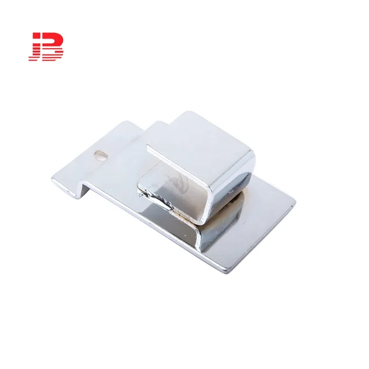 metal chrome plated slatwall holder for the 15*30mm square tube