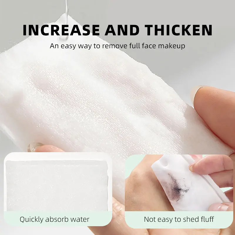 130Pcs Soft Cotton Pad Square Makeup Remover for Face Skin Care Wet and Dry Use Washable and Skin-Friendly H136c79a7c80a4243a4f45699481388e1m