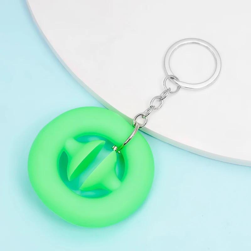 new squeeze grab baby keychain snap