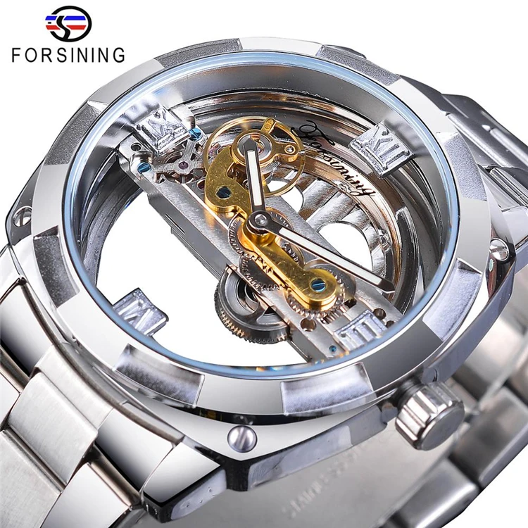 Forsining S1068 Men's Watch Transparent Design Auto Date