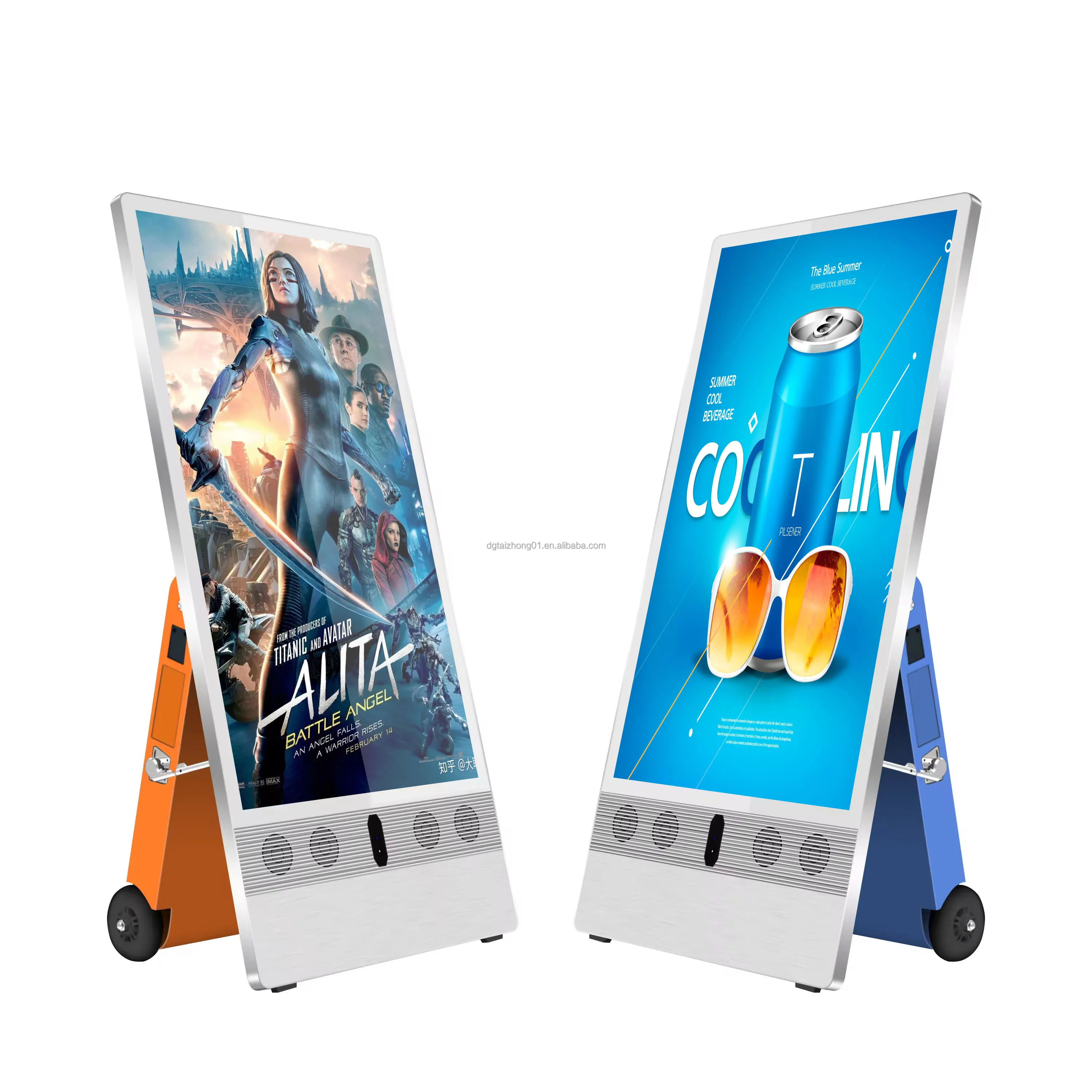 Portable Display Signs Alibaba.com: 43Inch full color portable digital sign screens with ...