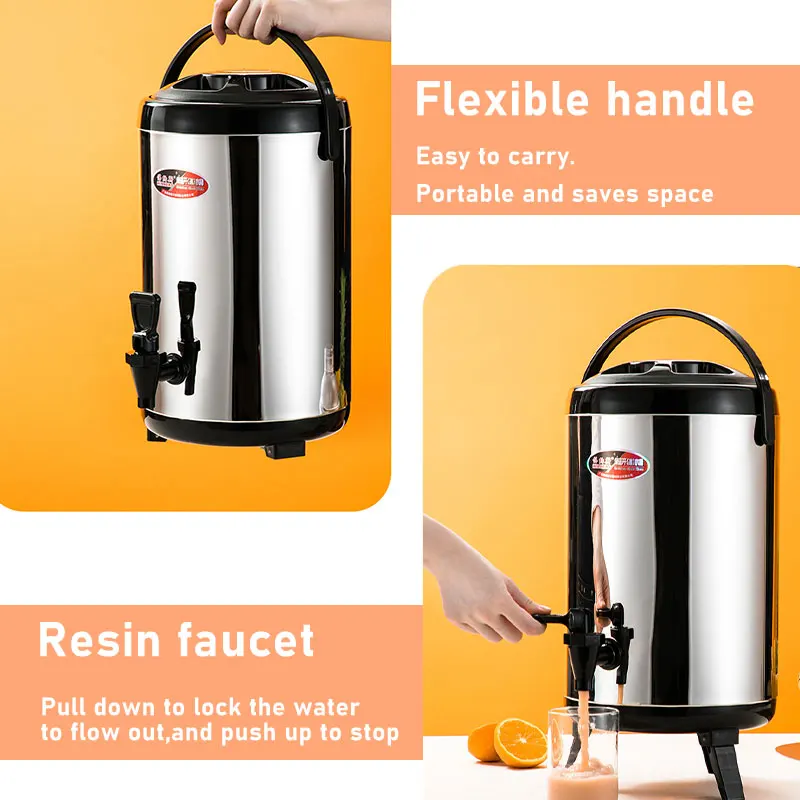 Winners Commercial 10 Liter Milch Tee Eimer Thermoskanne Edelstahl Teespender