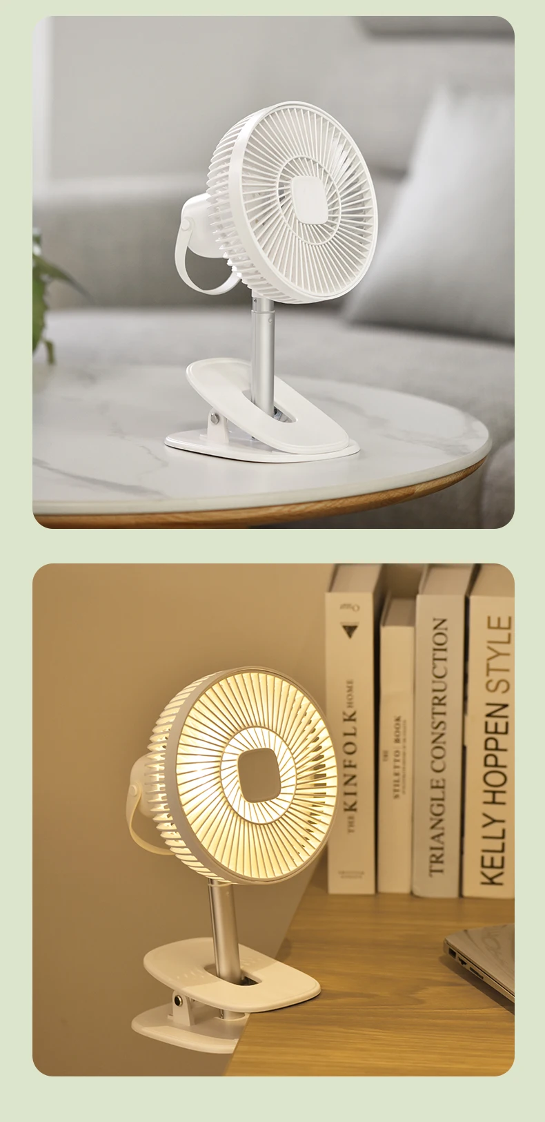 Rechargeable Home Mini Fan, Portable, 5 V, USB - detail 34