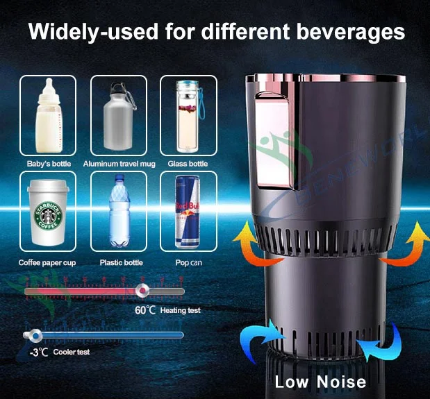 2 in 1 Multifunction Car Cup Cooler and Warmer Accessory 12 V Electric Car Ac Cooling and Heating Smart Cup Holder for Auto Car