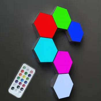 DIY Colorful Hexagonal Modular Touch Lamp new product ideas 2019 gifts Birthday Gift Items for Men Women Wife Husband Friend