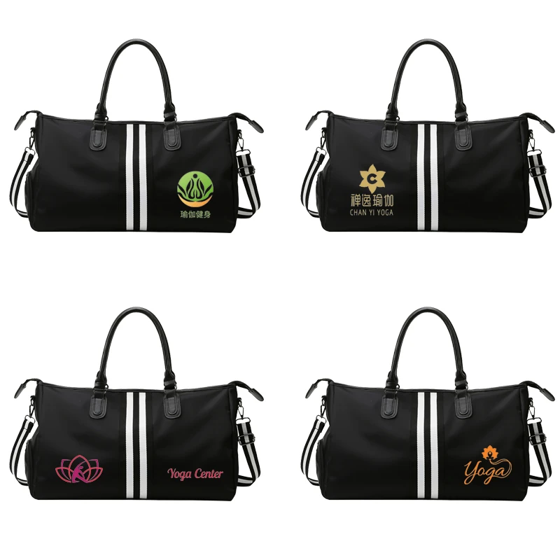 Customized logo men's and women's handbags sports training yoga bag waterproof weekend bag travel bag