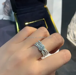 9K/10K/18K Gold Oval Halo Ring - 4 Row Lab Diamonds, Oval Cut Engagement Ring, Factory Direct Price