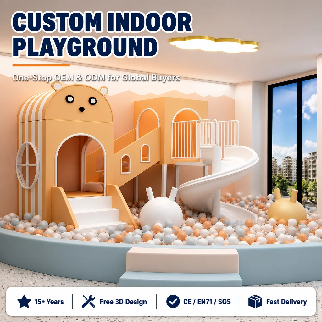 Indoor Naughty Castle Kids Soft Play Playground Equipment CE CPC Certified Ball Pit Slide Climbing Frame Foam for Daycare