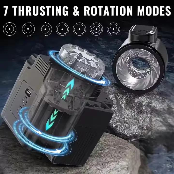 2024 Adult Male Masturbator with Automatic Telescopic Rotation and Vacuum Electric Cup Sex Toys for Age 18+