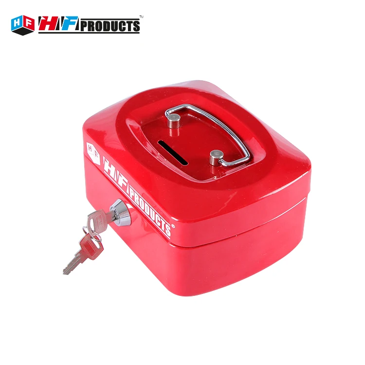 Фабрика питания портативный пользовательские металлический Сейф кассовый ящик безопасности