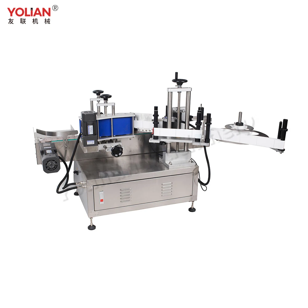 MT-130 настольная автоматическая машина для маркировки стикеров круглых бутылок и банок баночки