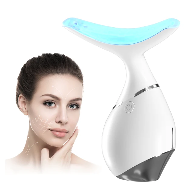 Natural Face Lift 3 Colors LED Photon Therapy Face Neck Lifting Massager Anti-aging  Face Sculpting Device