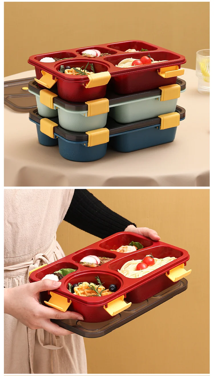 Take Out Food Container Plastic Bento Box Microwave Oven Office Workers