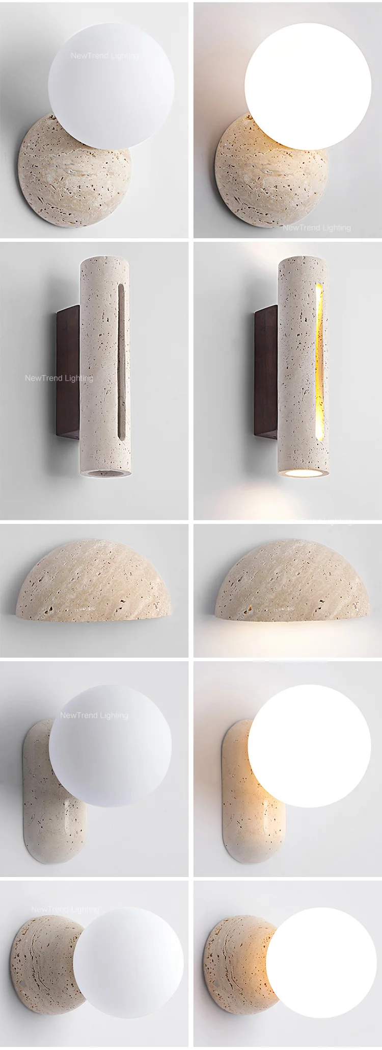 cpl 441 nordic minimalist butter cream wall light  simple round led sconce for hallway  bedside-4