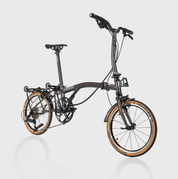 CRANSTON S9 Aluminum Alloy Frame 16 Inch Speed Tri-fold Bicycle S /Y BAR  Light Weight Foldable Bicycle Mini Folding Bike