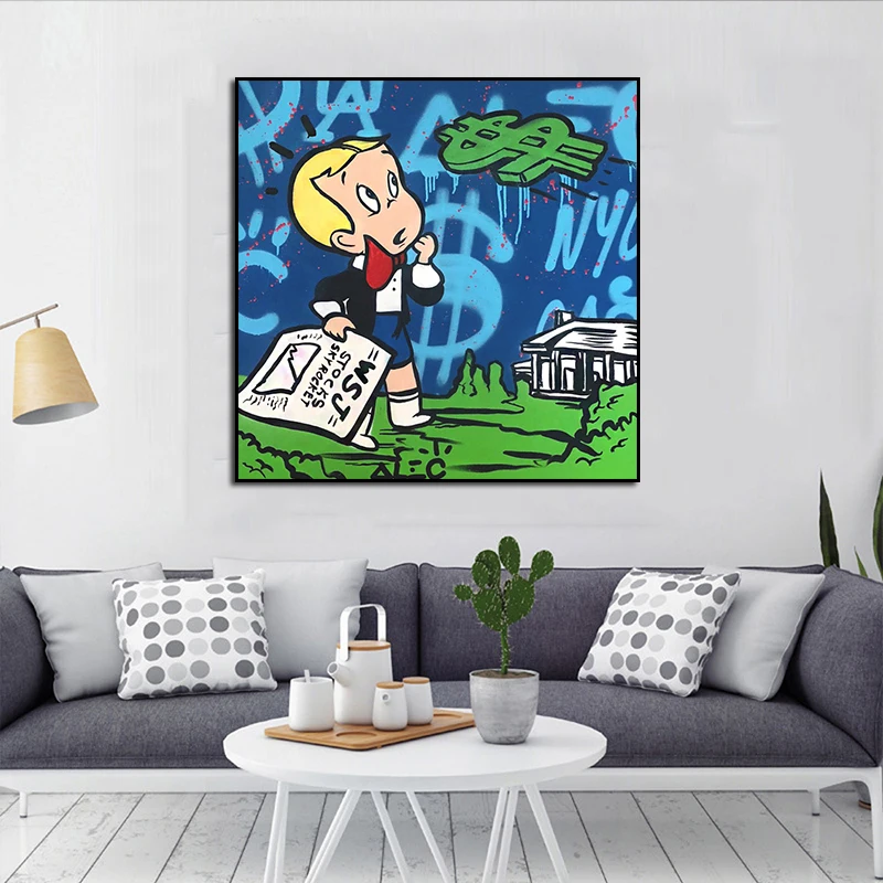 Alec Monopolies Richie Goyard Golf HD Canvas Painting Print Living Room