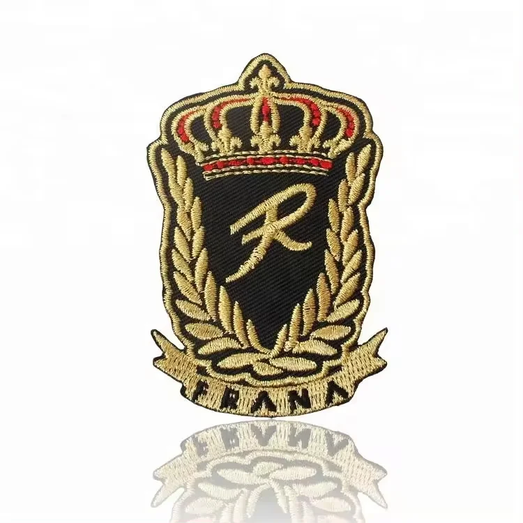 3d Embroidered Patches Fashion Design Custom Brand Logo Embroidery Patches for Clothing