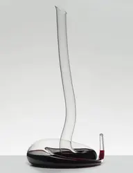 Handgeblazen 100% Loodvrije Kristalglas Cobra Wijndecanter 1500ml - Slangvormige Rode Wijnkaraf