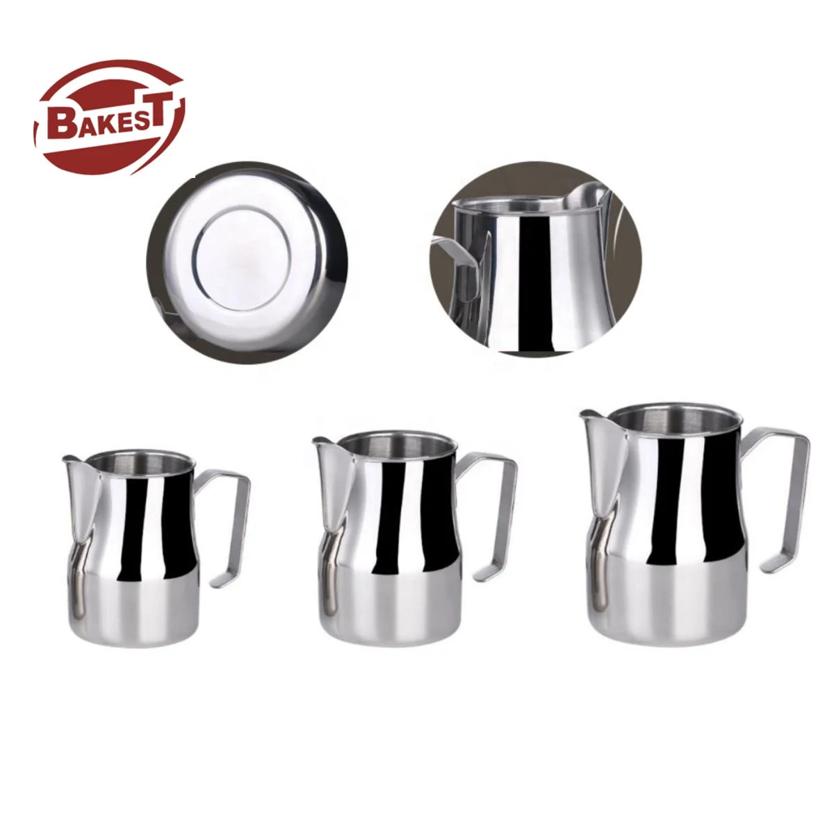 New Stainless Steel Professional Milk Pitcher/Jug Commercial Grade | Milk Steam Frothing Jug Milk Frother Pitchers Cup