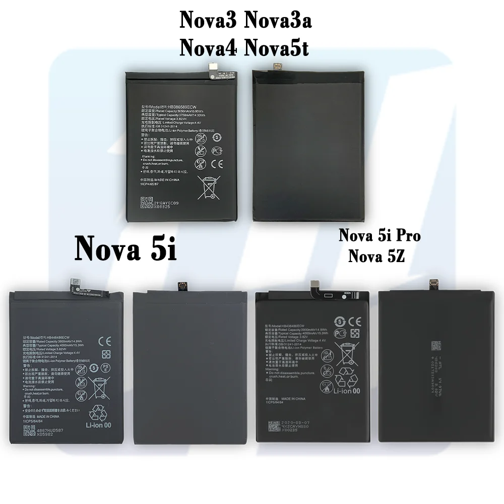 Nova Nova2 Nova3 Nova4 Nova5 Nova6 Nova7 Nova8 Nova3e Nova5i Rechargeable Battery for huawei Nova Lite