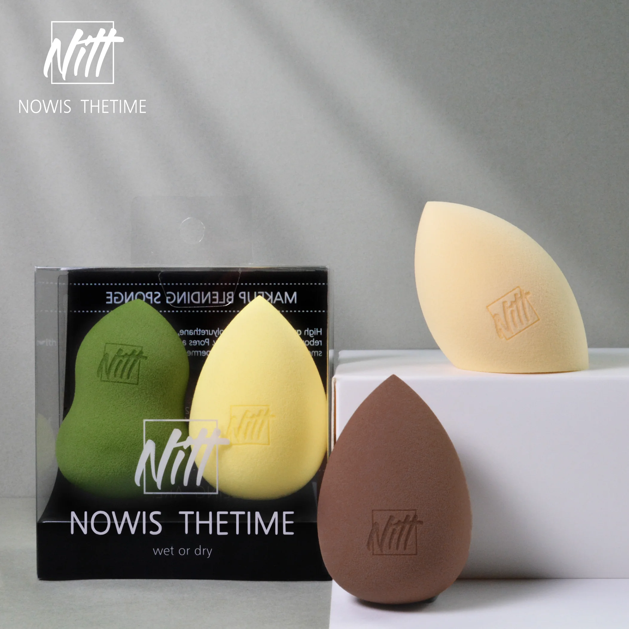 Спонж для макияжа с пакетом 2 шт.