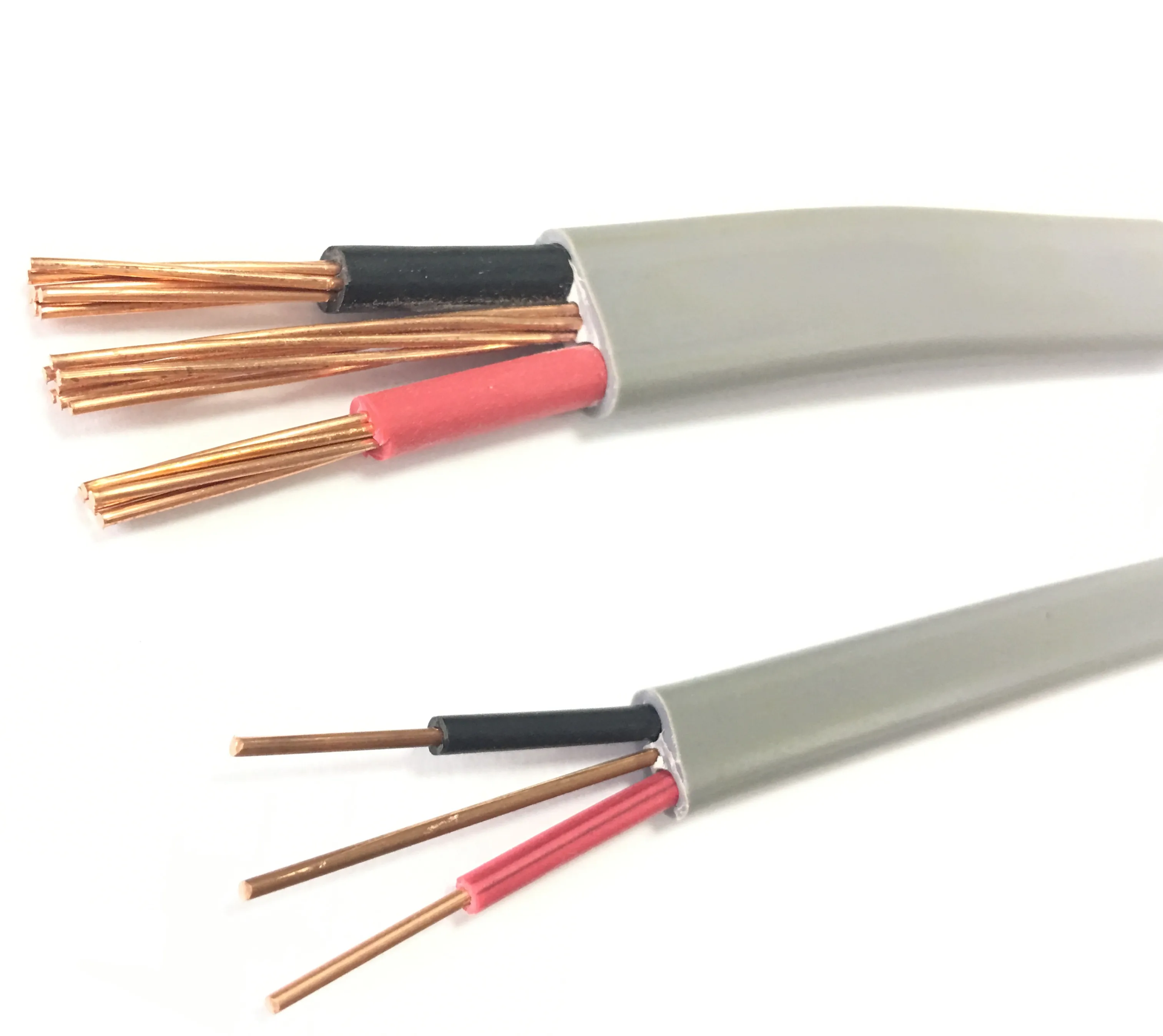 2 Core 3 Core Parallel Flat Line PVC Insulated BVVB 99.99% Copper Electric Wires and Cable