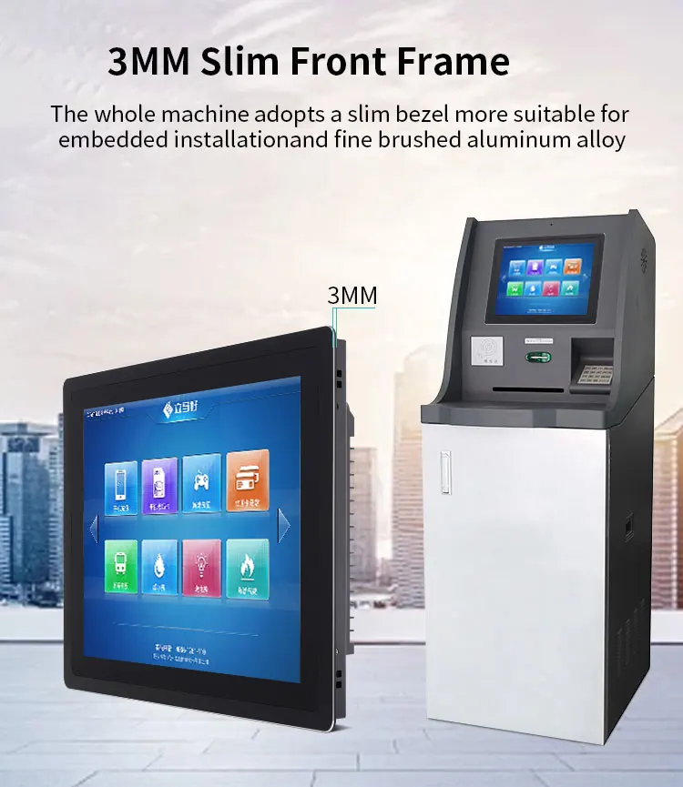 Promotion 1920*1080 Wall Mount 11.6-21.5 Inch IP65 Multi-Touch Capacitive Touch Screen Monitor Industrial All-in-One Panel PC