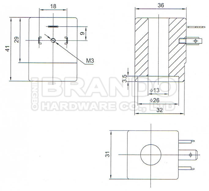 Gem-b Solenoid Valve Coil 12v 24v Dc 110v 120v 220v 230v 50hz Ac 2.5w 3 ...