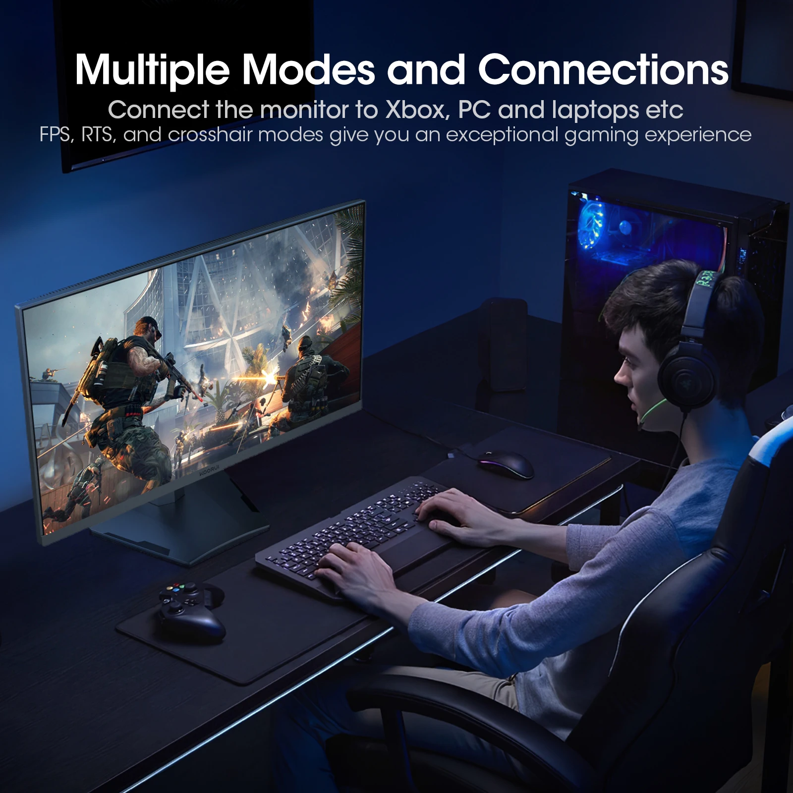 KOORUI 25E3A 170Hz FHD VA Panel Gaming Monitor - 1ms Response, 99