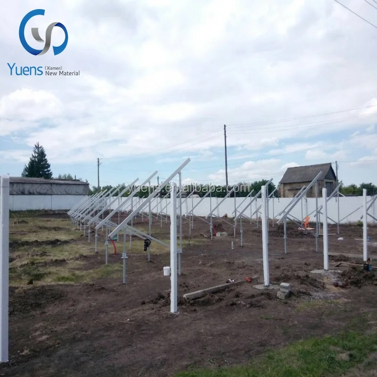 100Kw Solar PV Ground Mount System Solar Panel Ground Mount Aluminum Structure
