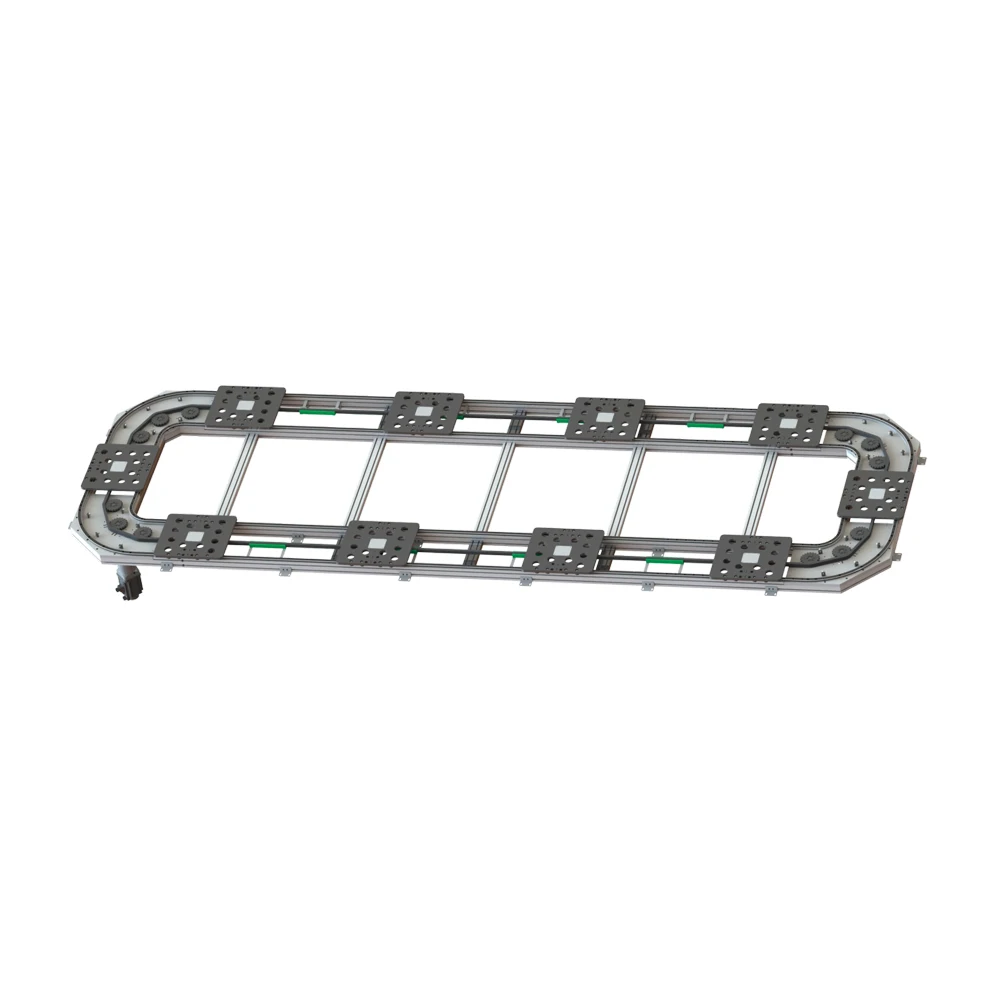 Customized Curved Guide Rail Conveyor System Elliptical Chain Precision ...