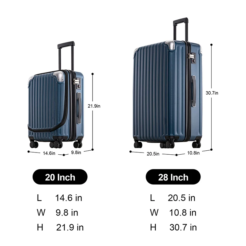 New Design Abs Travel Storage Luggage Bag Front Pocket Hand Luggage