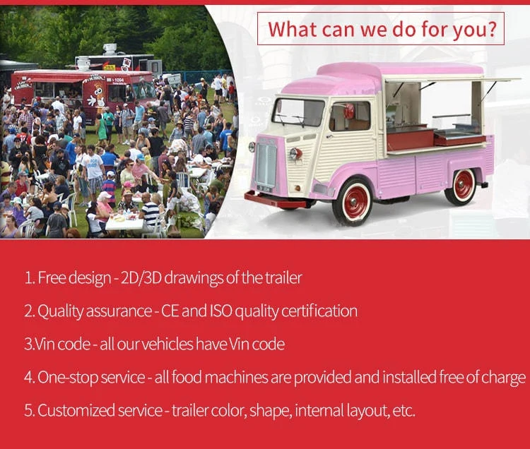 Mobile Vending Truck Coffee Van Hot Dog Pizza Food Carts Scooter