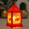 Red Square wind lamp-red santa claus