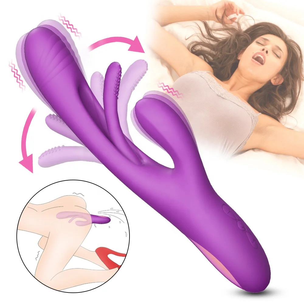 Hot Selling 3 In 1 Flapping Patting Finger Vibrator Sex Toys For Adult  Woman Clitoral G Spot Stimulator Dildo Rabbit Vibrator - Buy 