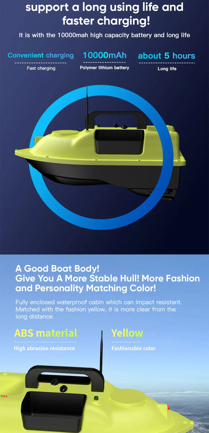 Factory D18b 16 Anchor Points 3 Hoppers Auto Pilot Rc Electric Fishing