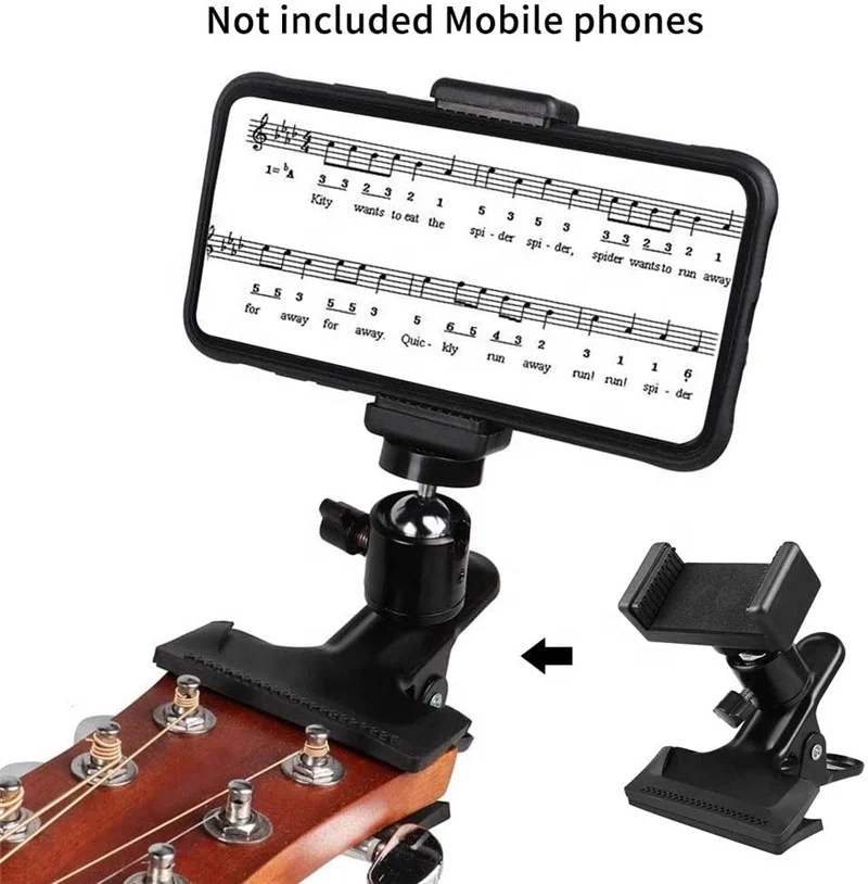 
 Регулируемое вращение на 360 градусов 1/4 дюймовое винтовое шариковое крепление для камеры монитора с супер зажимом  