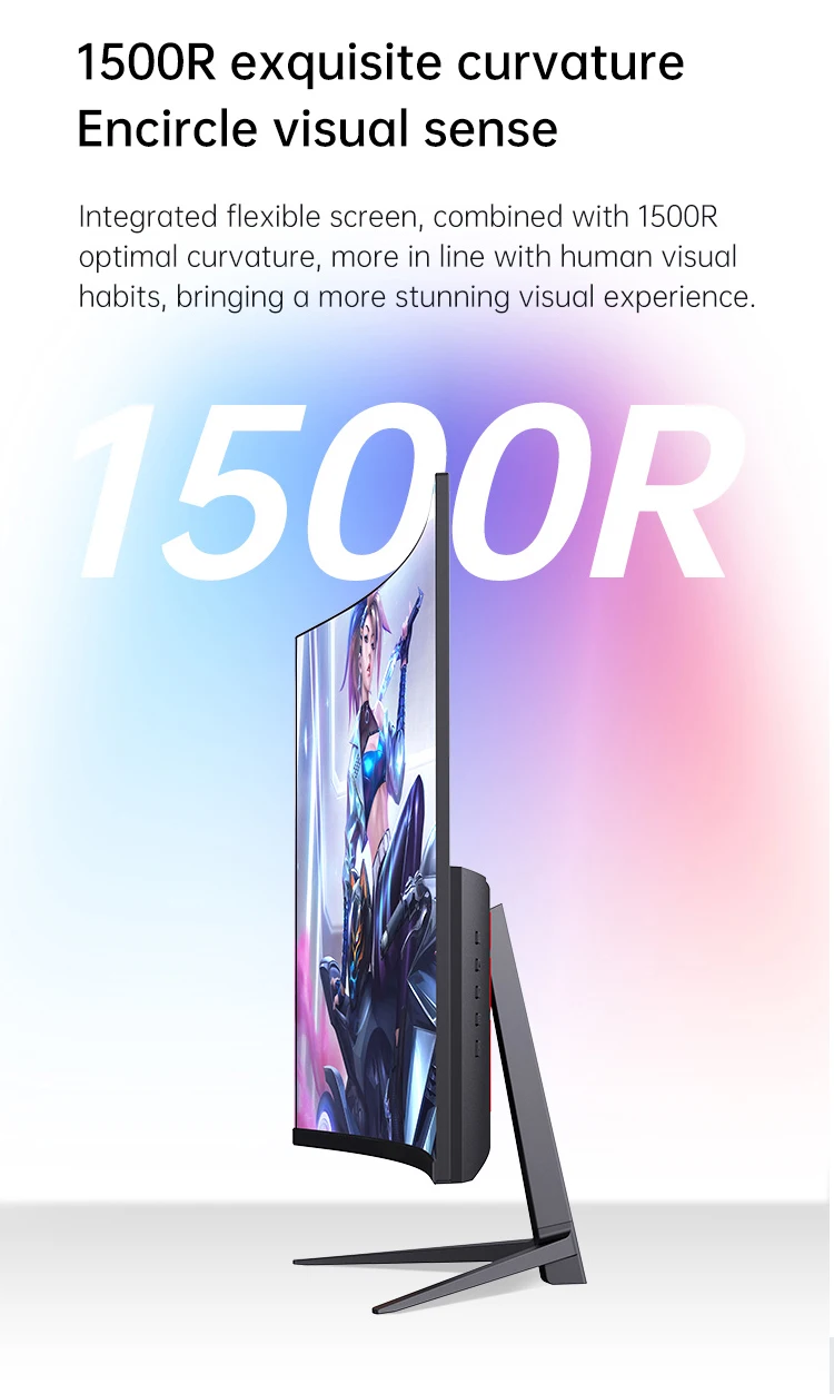 165hz Curved Computer Monitor - Gaming & Business Display